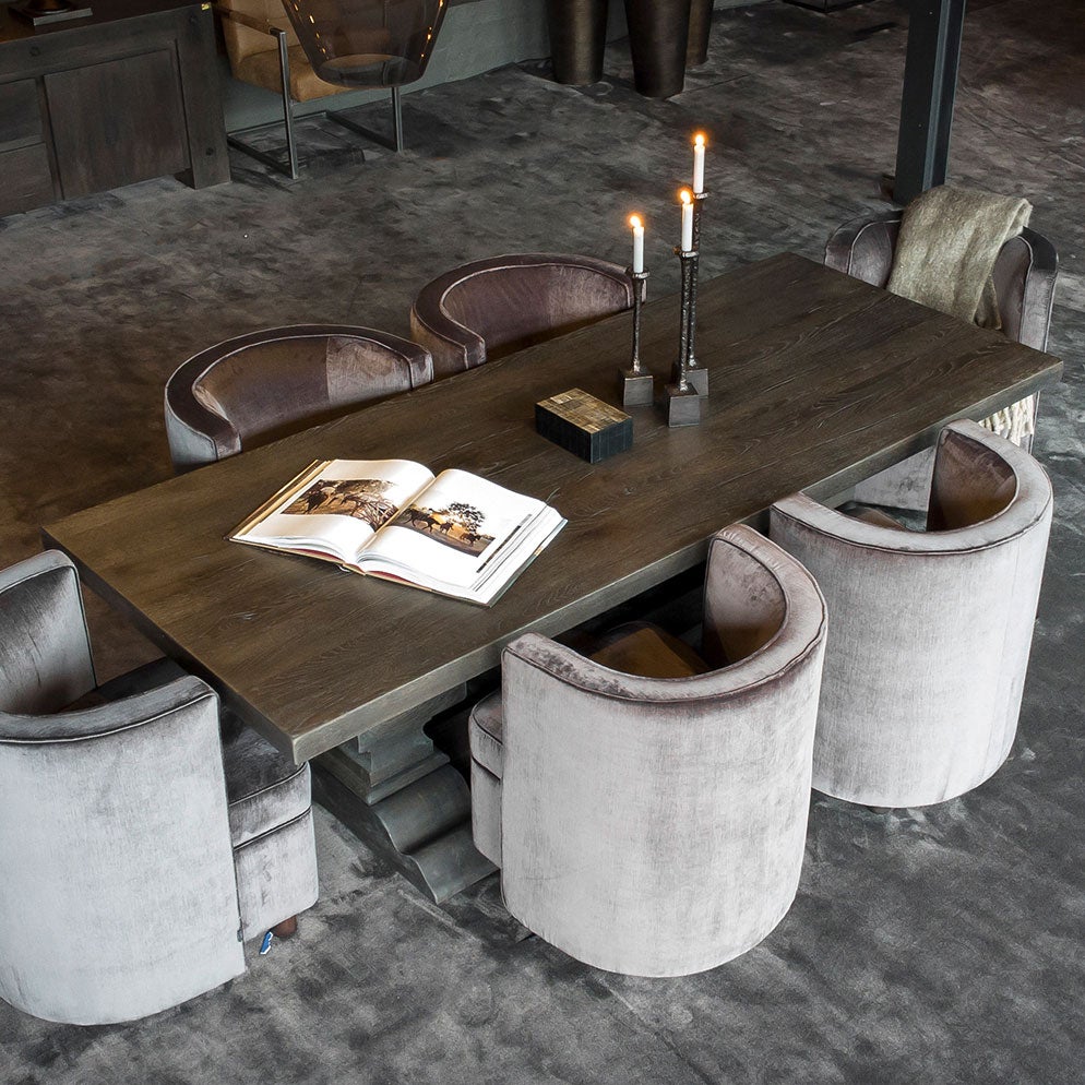 Dining Table Paris 100X240-330 Cm Us Brown