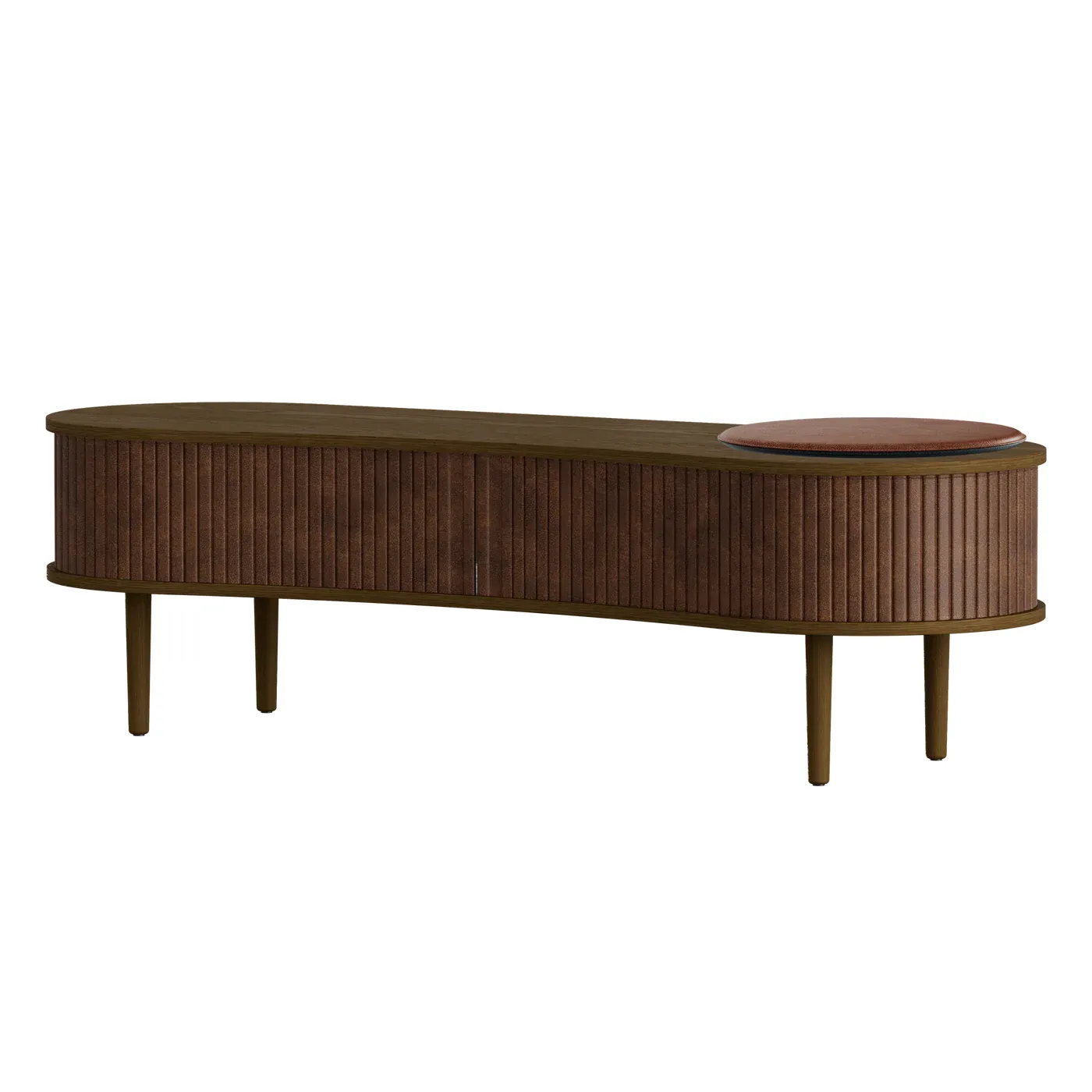 Audacious TV stand Dark Oak/Hazelnut