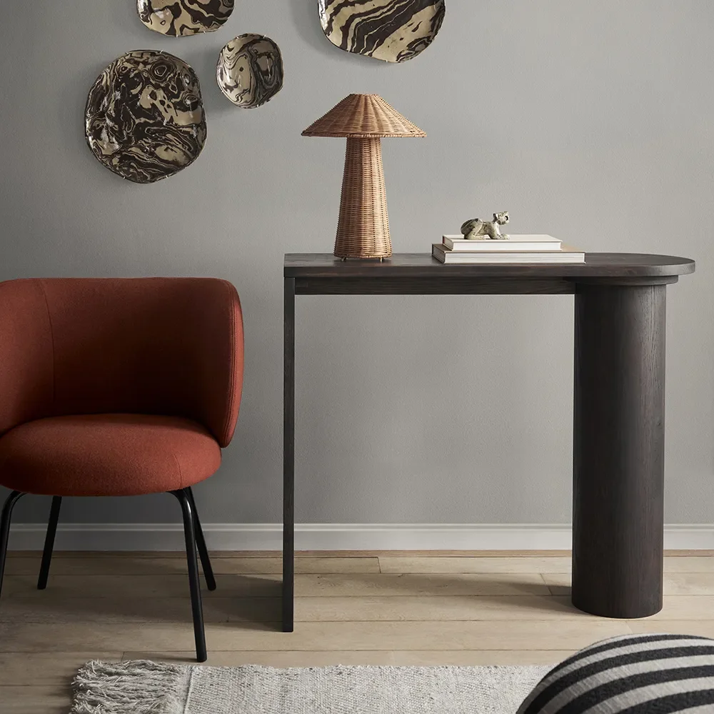 Rico Dining chair Black Tonus - Red Brown