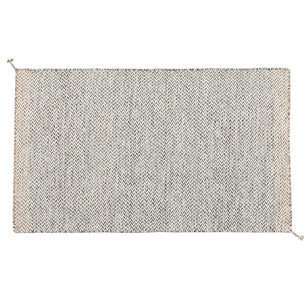 Ply Rug 140x85 cm Black/White 