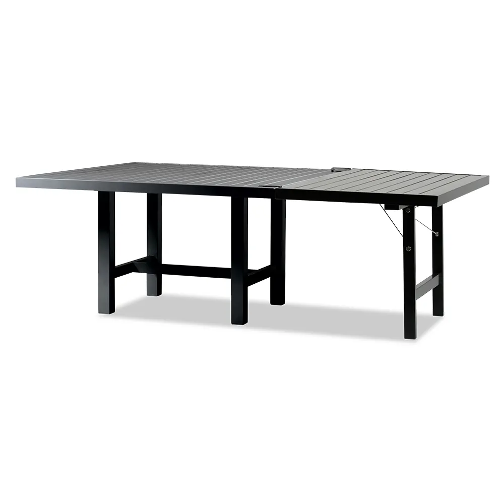 Additional plate 122X68Cm Height 65,5Cm Black Aluminium