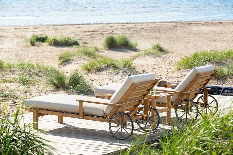 Waterproof Sunbed Cushion Beige