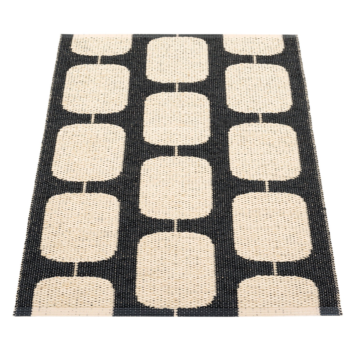 Sten Carpet 70x100 cm black / cream
