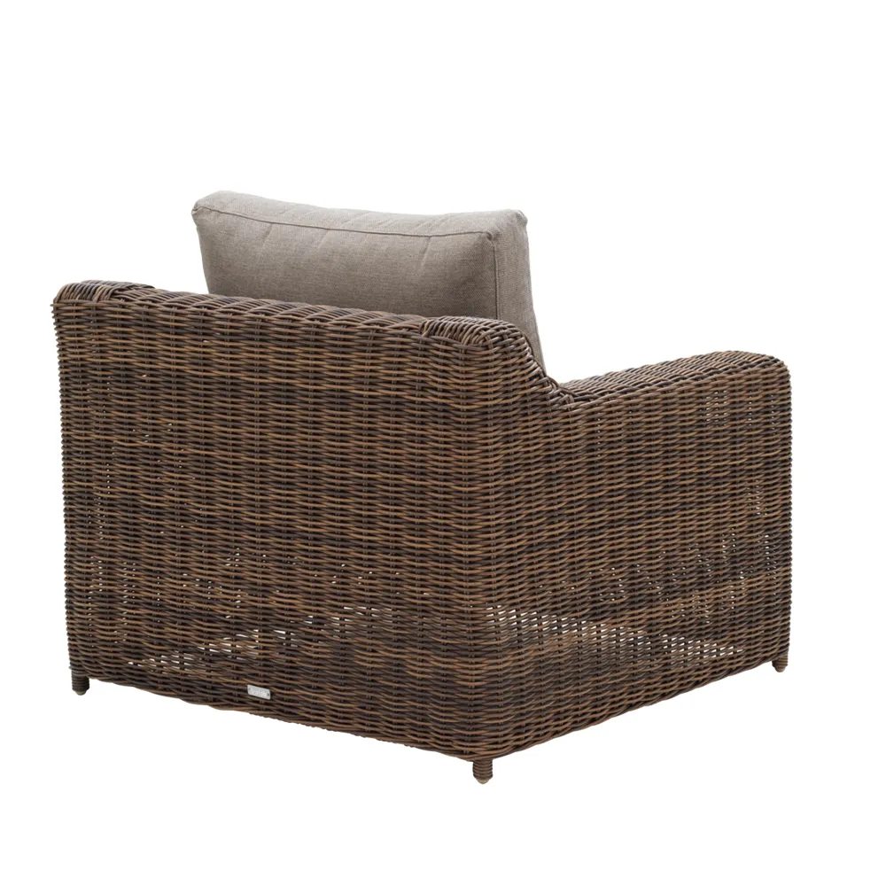 Glendon armchair  Dark brown / Soft moose