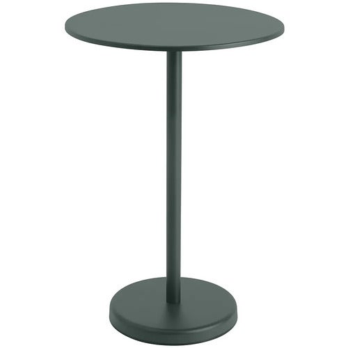 Linear Steel Bar table Ø70 cm Dark Green 