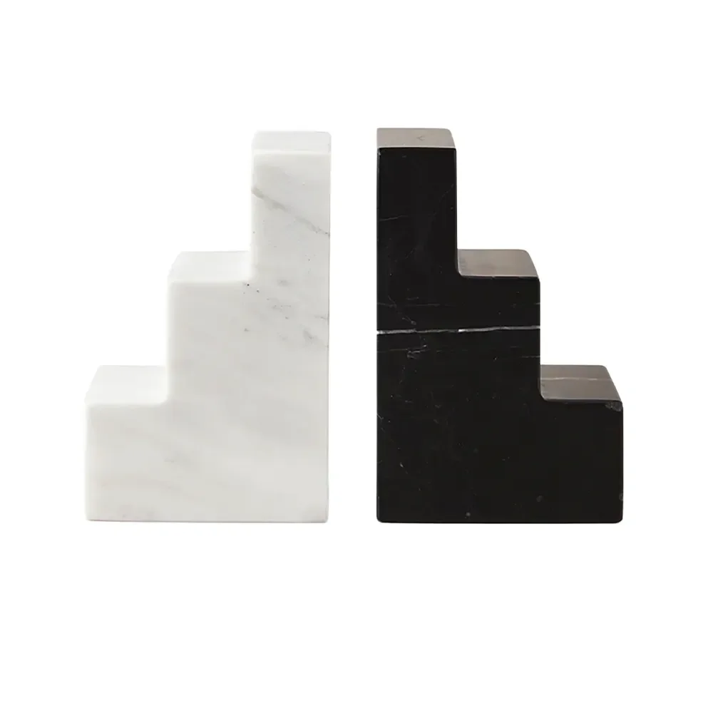 Bookend Stair Cube Marble