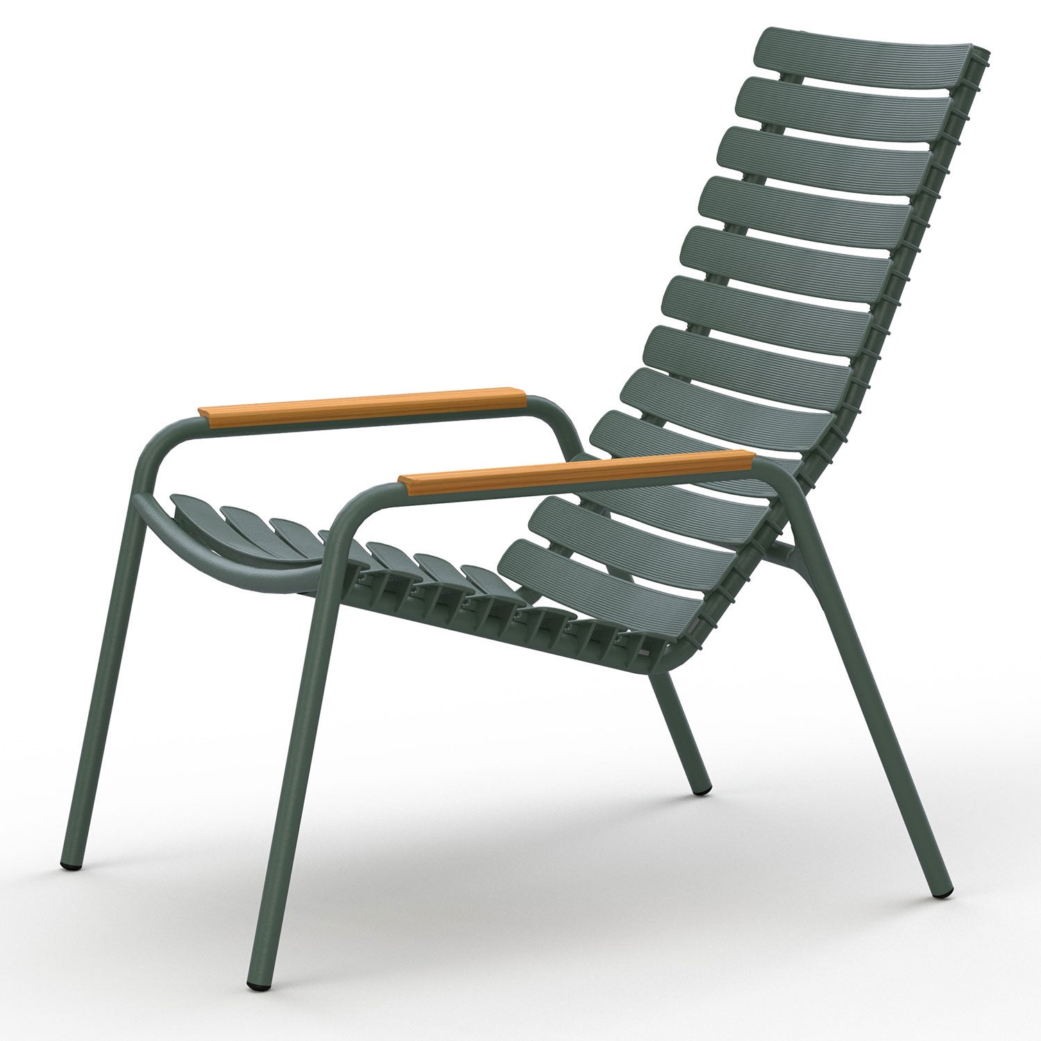 Reclips lounge chair Green aluminium