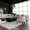 Fairfax fabric armchair Pietra oyster