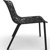Forest lounge armchair Black