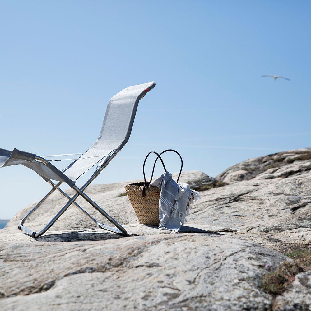 Fiesta recliner taupe aluminium