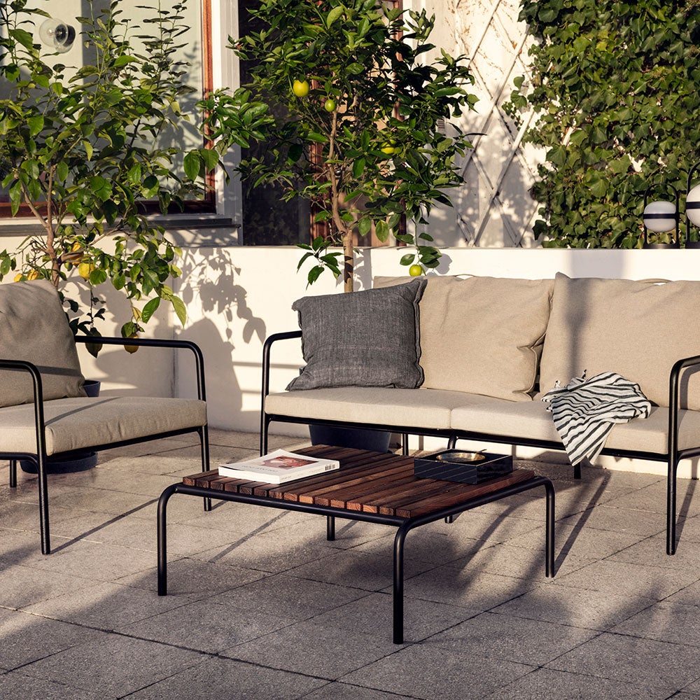 Avon lounge table 81x81 cm ash