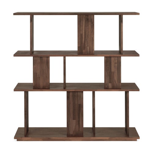 Irregular Shelf lacquered Teak 112 x 37 x 115 cm