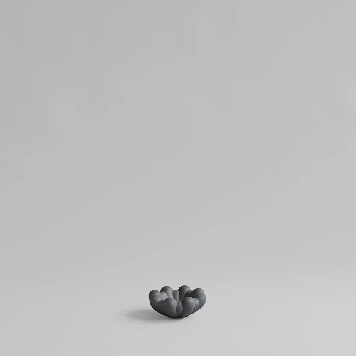 Handmade Decorative Bowl Bloom Dark Grey Ø 15,5 cm