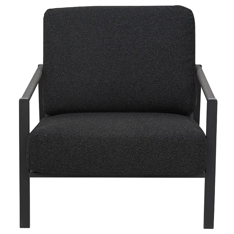 Lyra armchair Black / Teddy black