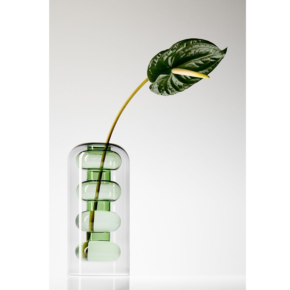 Bump Vase Tall Green