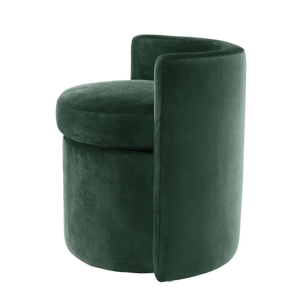 High armchair Arcadia Roche dark green