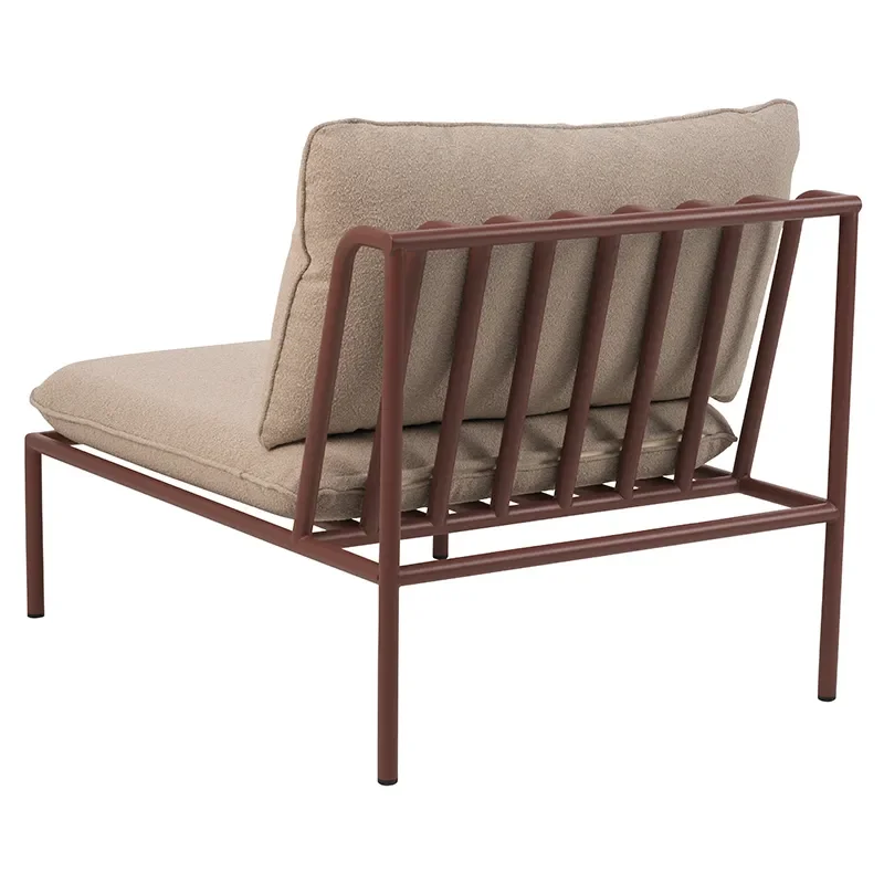 Collier Centre section  Zin red / Teddy beige