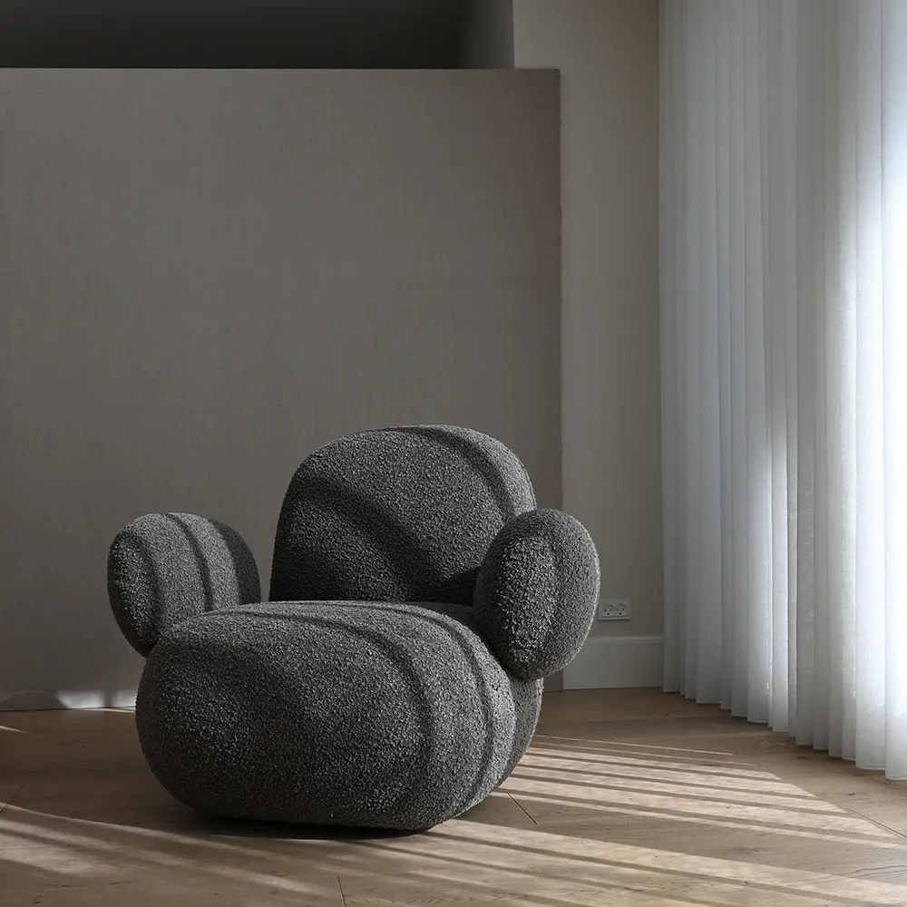 Toe Armchair Flat - Deep Taupe