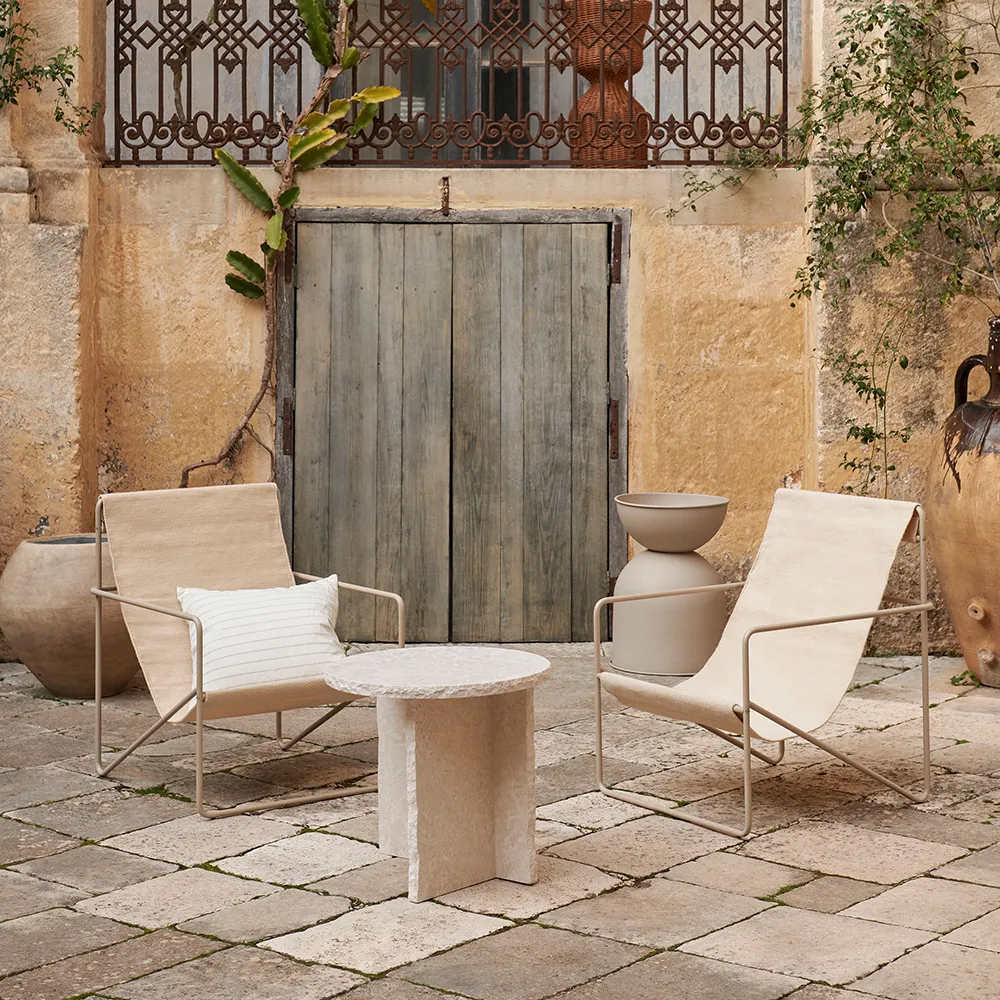 Mineral Sculptural Table - Bianco Curia