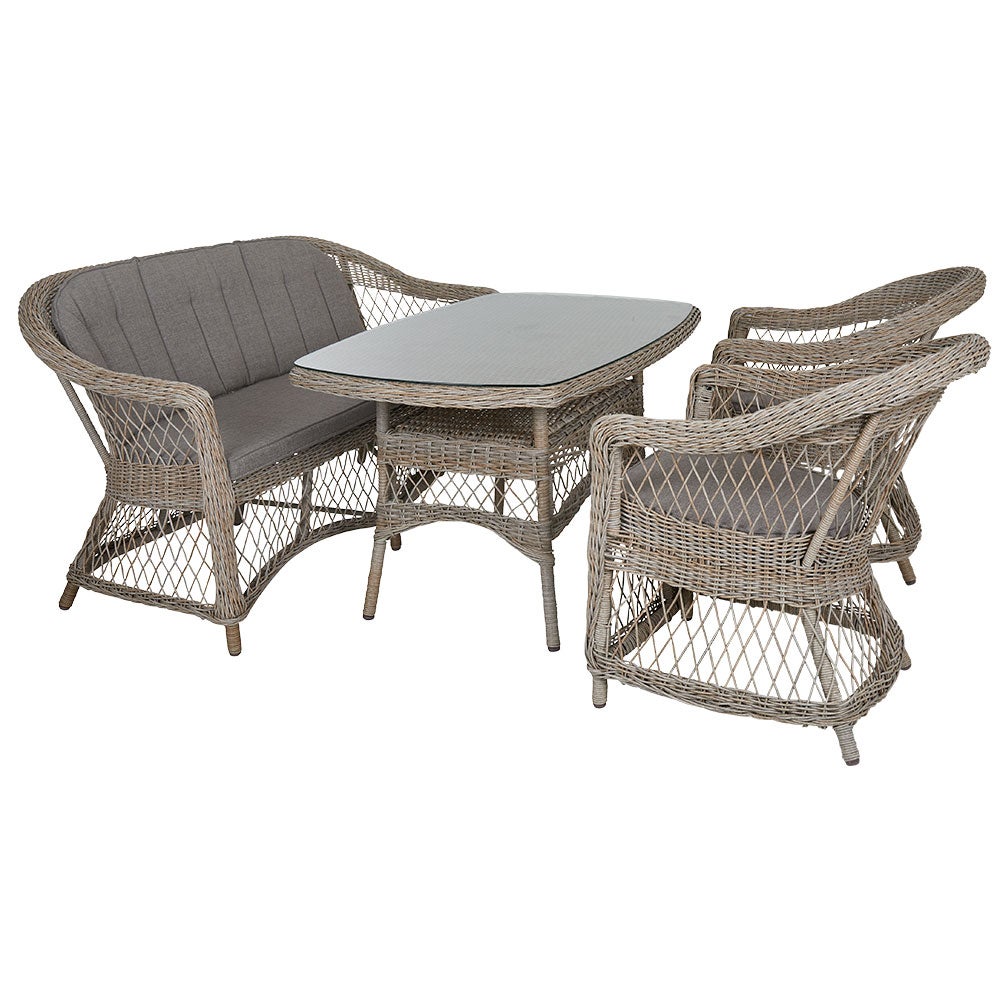 Kamomill dining table 80x135 cm beige/beige 