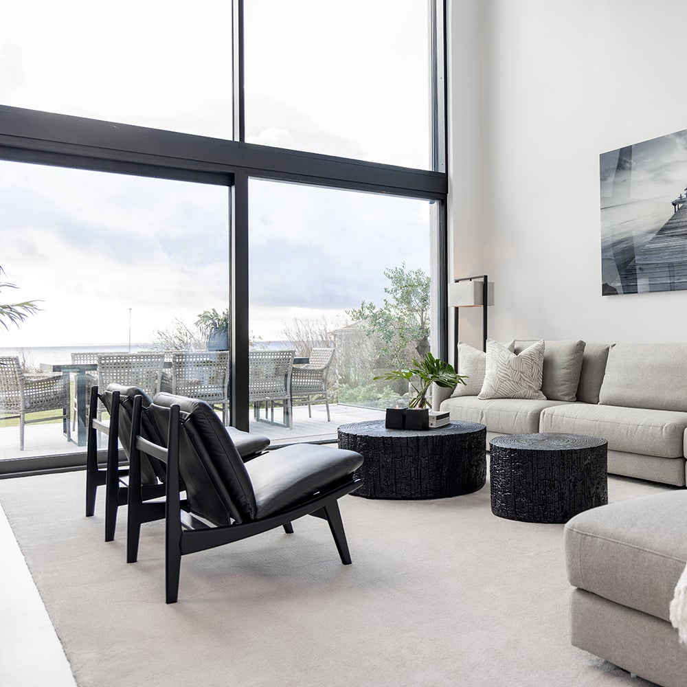 Timber Coffee Table 60 cm Black