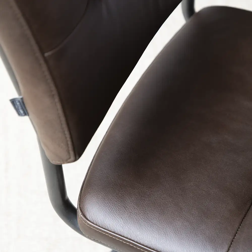 Caspian Dining Chair Espresso leather