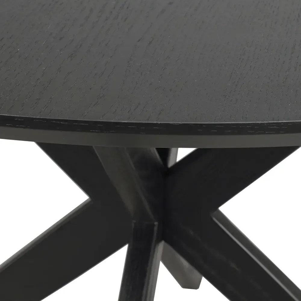 Calverton dining table Ø120 cm black oak