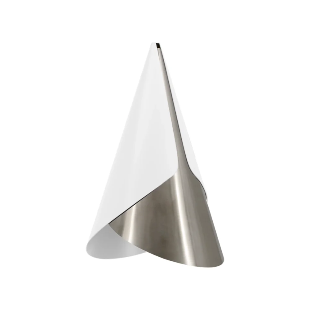 Cornet Lampshade White/Steel