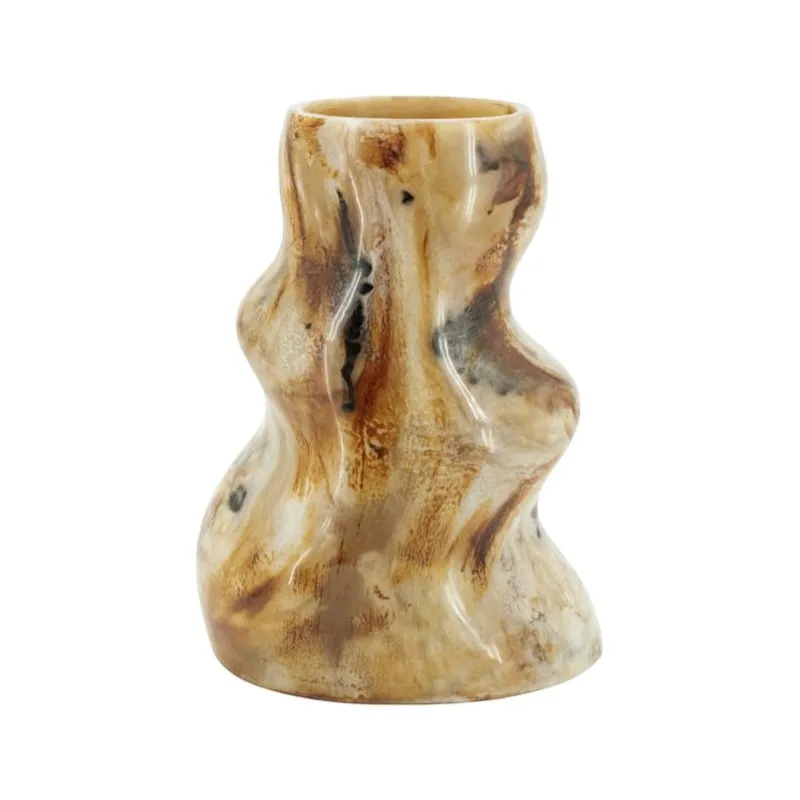 Stonea 1 vase 19x17x26 cm resin brown