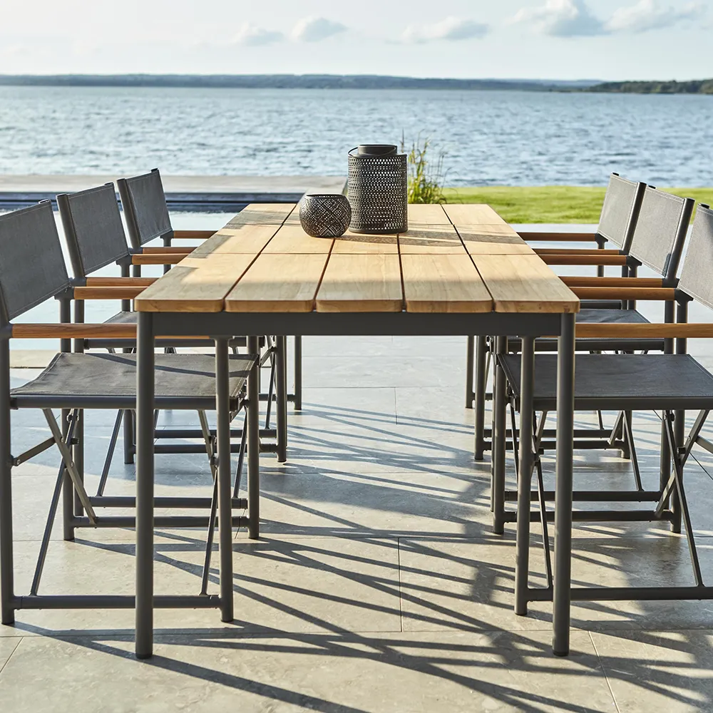 Zand dining chair teak/anthracite