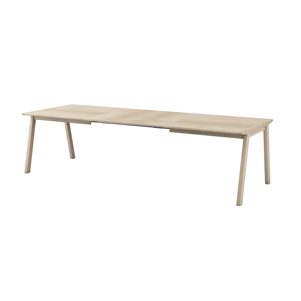 SM142 Dining table 100x74-270 cm Oak White oiled