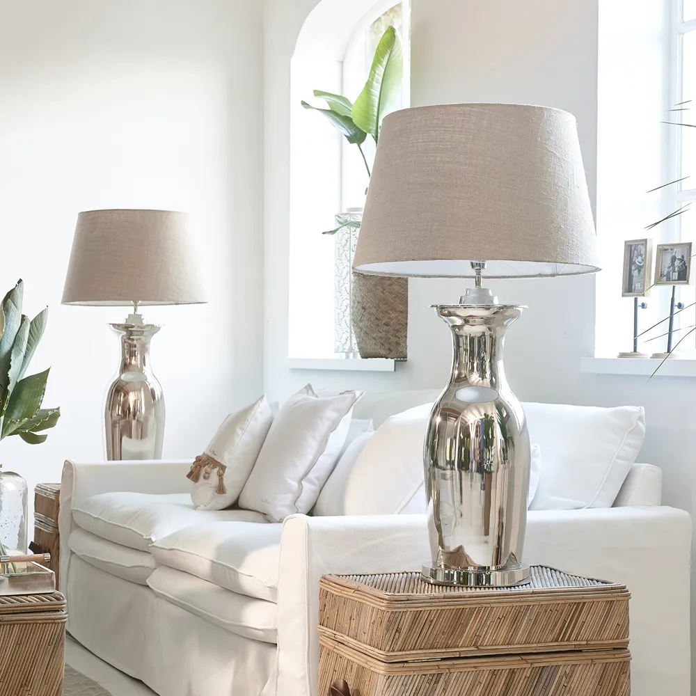Table Lamp Roger Hotel H65 cm Silver