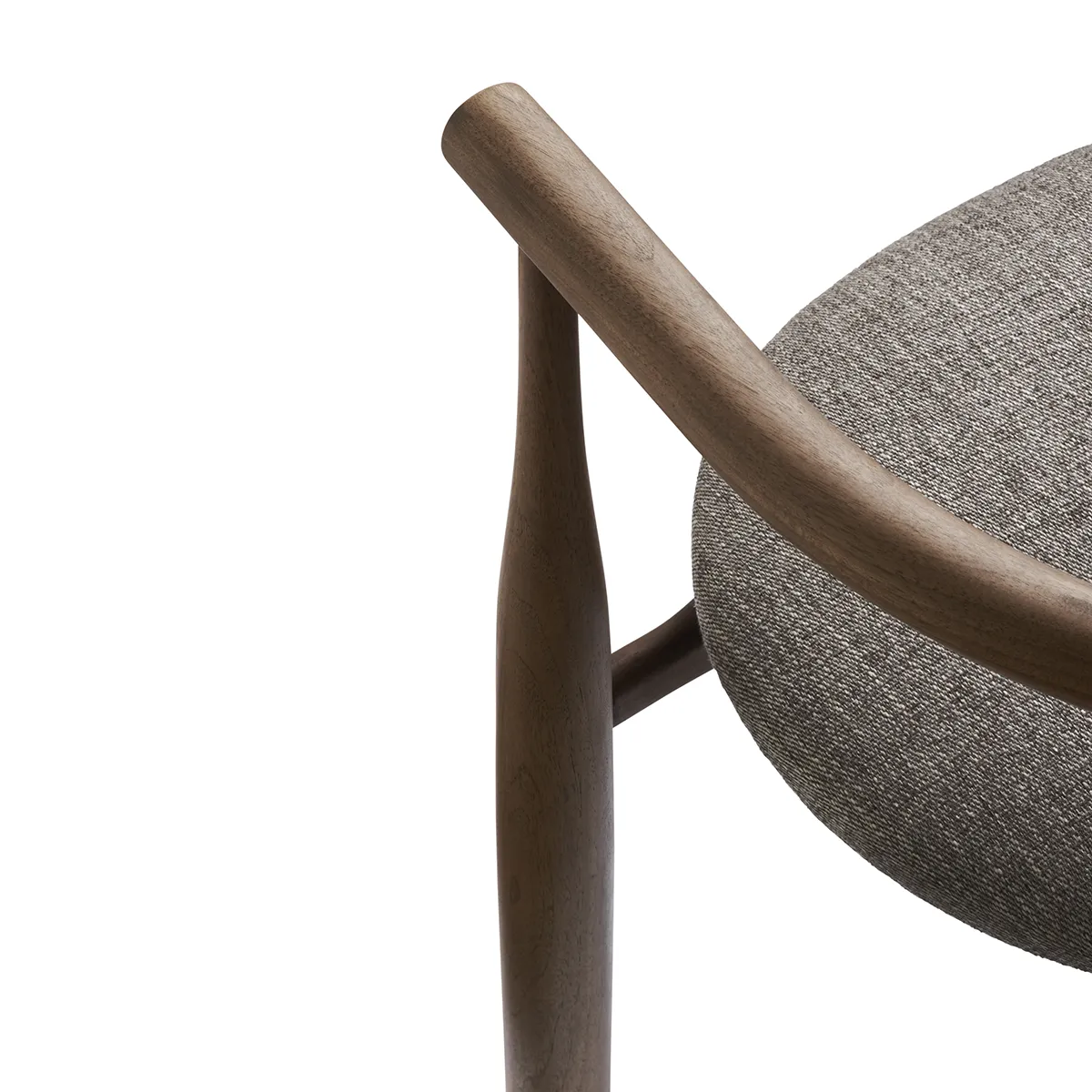 Dining Chair Bukowski Walnut Romo Linara with armrest