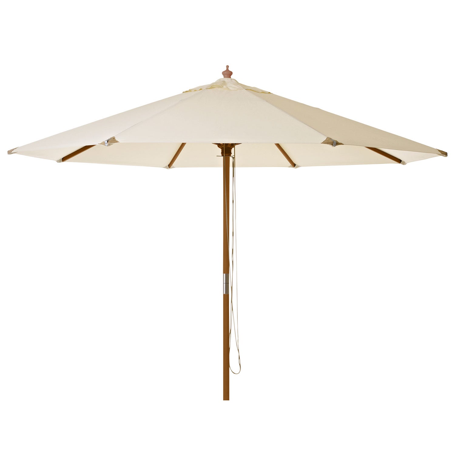 Capri parasol 300 cm wooden frame offwhite