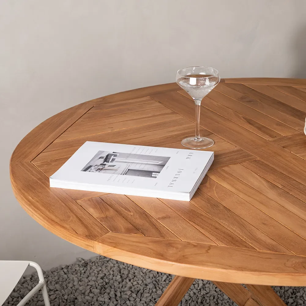 Kenya dining table Ø120 cm Teak