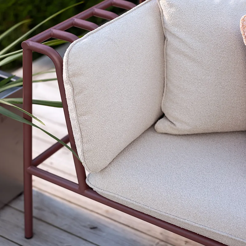 Collier armchair  Zin red / Teddy beige