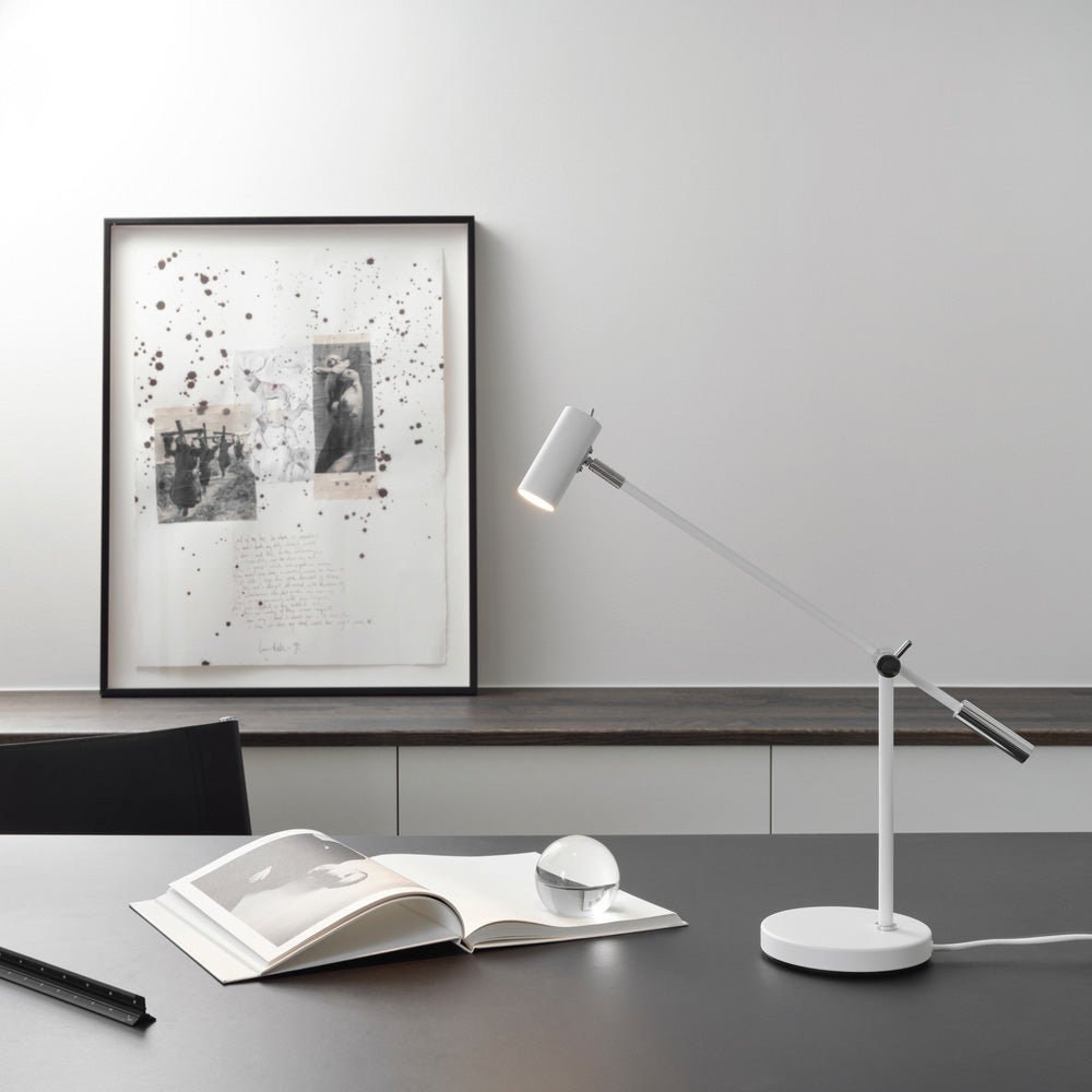 Cato table lamp matt white