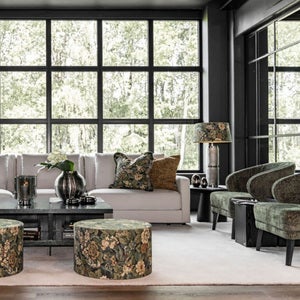 Barrington fabric armchair - Pietra forest