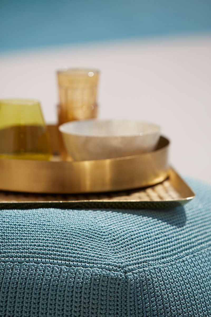 Divine Stool 55X55 Cm Turquoise