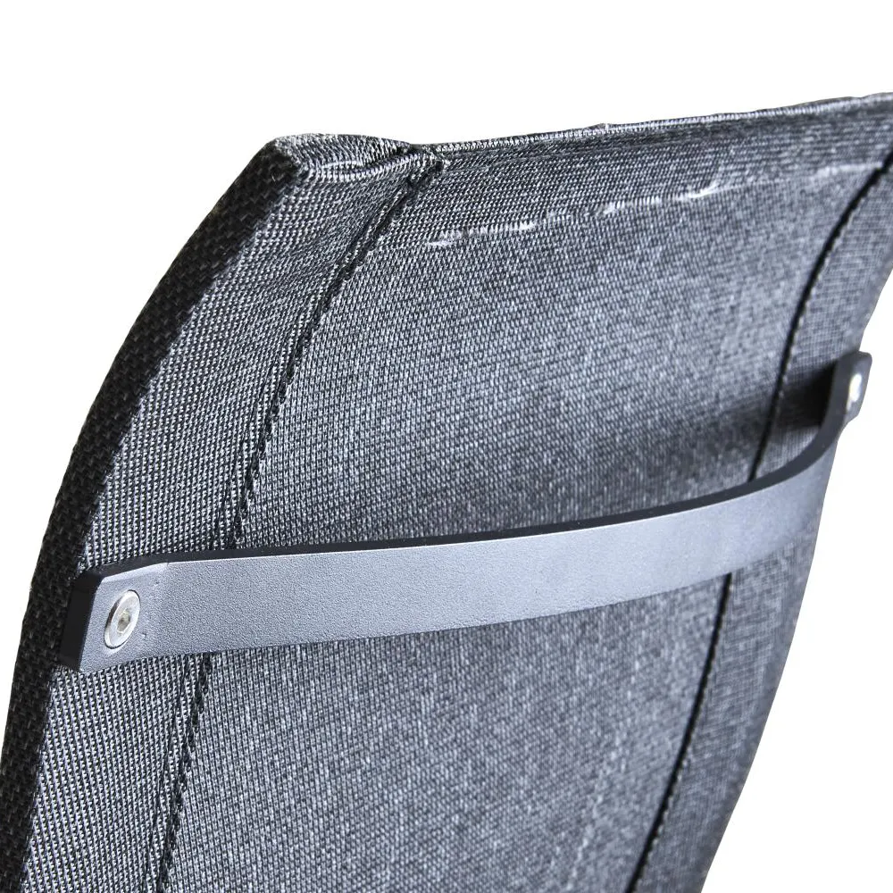 Chair with armrest Black/Black