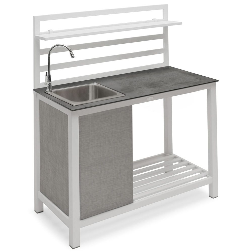 Åminne Outdoor Kitchen With Sink White