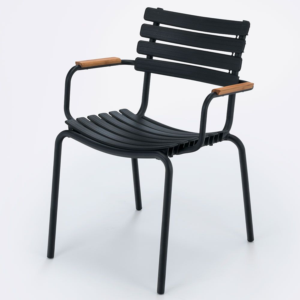 Clips armchair black/bamboo