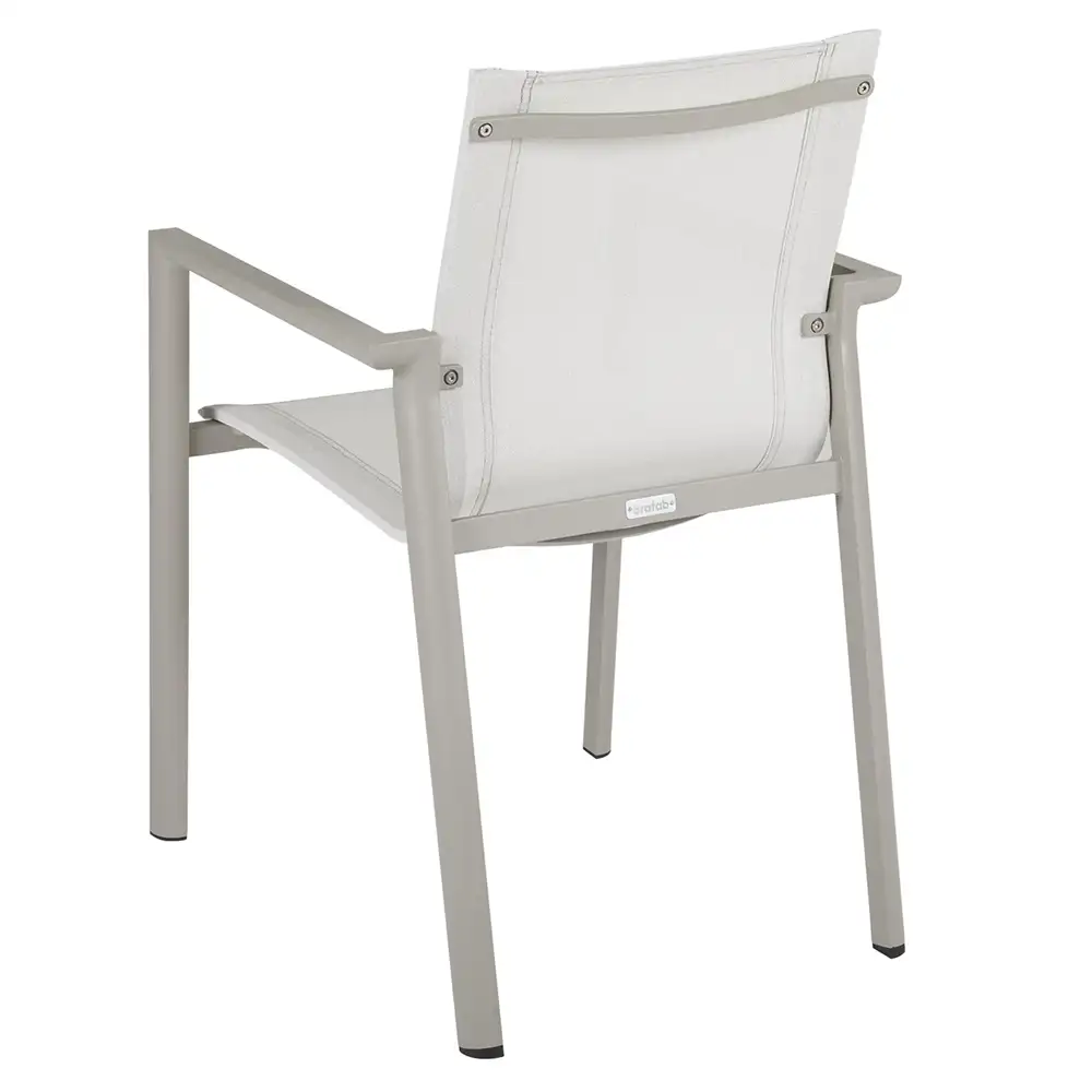 Delia stacking chair khaki/textilene