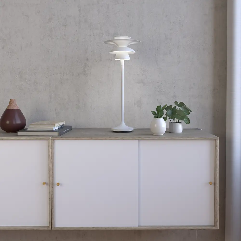 Picasso table lamp 460 mm Matt white