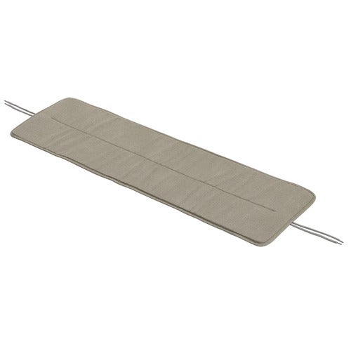 Linear Steel bench seat pad 110x34 cm Light Grey 