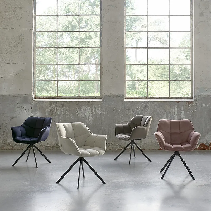 Carnaby armchair mouliné linen fabulous flax