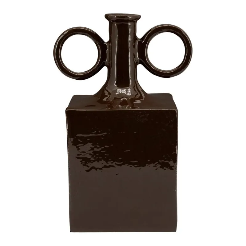 Oro 1 vase 21x16x31,5 cm aluminium brown