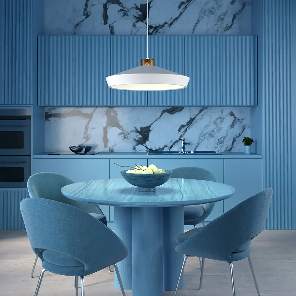 Edge pendant L Black E27