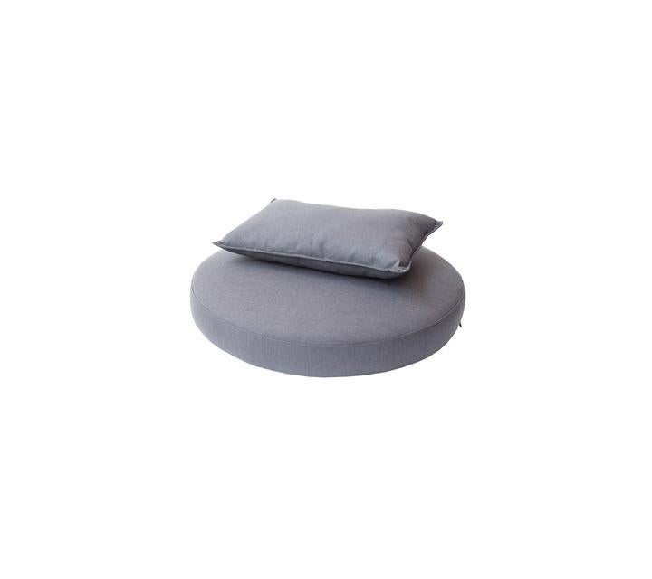 Kingston Cushioned Sunbed Grey, Sunbrella Night