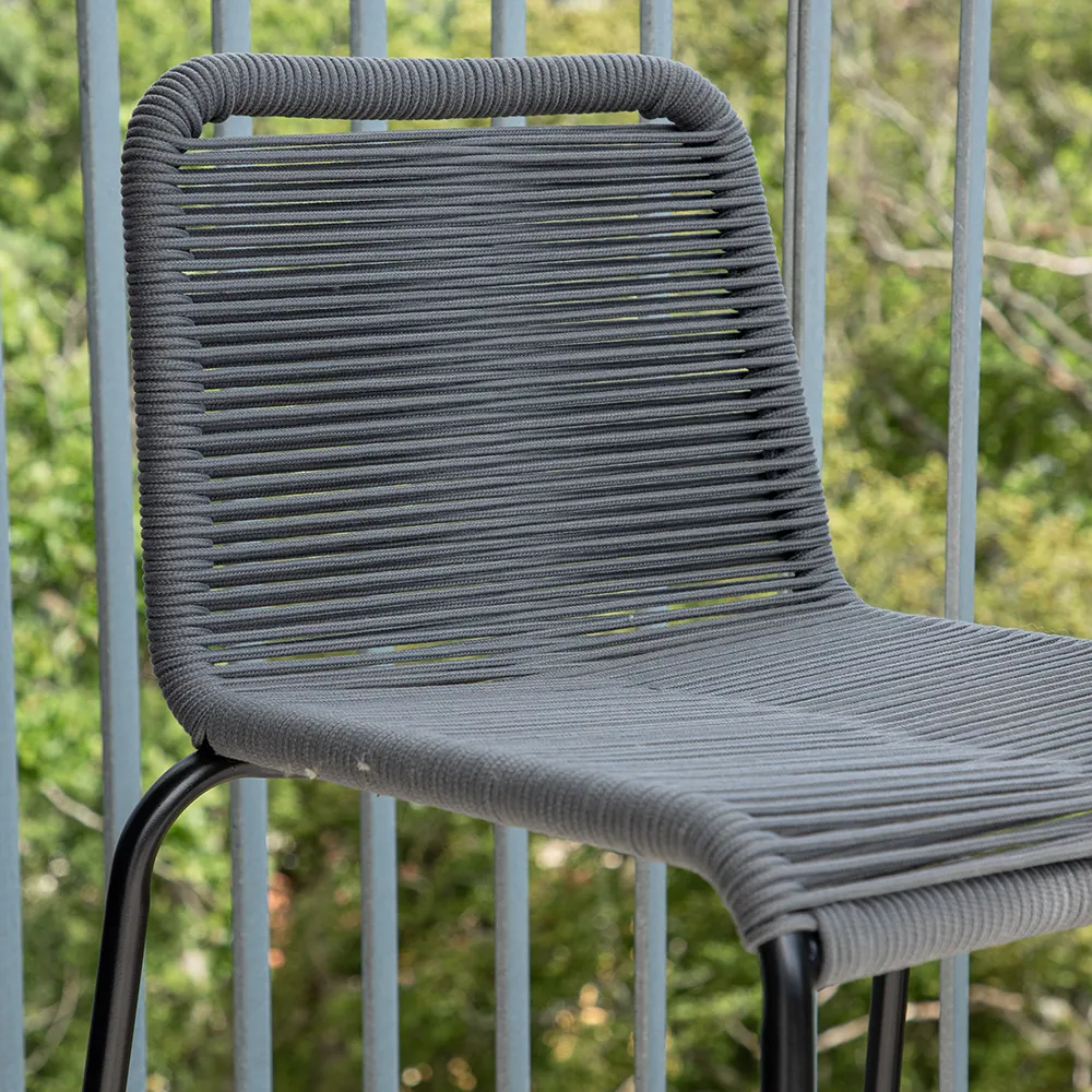 Lindos Barstool dark grey 2-pack